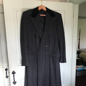 Ralph Lauren purple label 100% cashmere double-breasted chesterfield coat